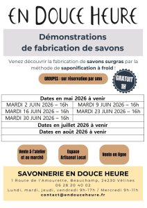 Démonstration de fabrication de savons